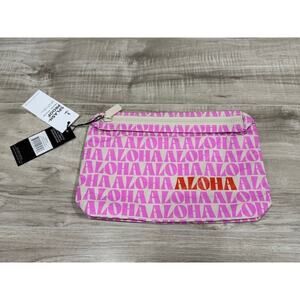 NWT Aloha Collection - Aloha Nui Small Zipper Pouch - Fruit Punch on Sandstone